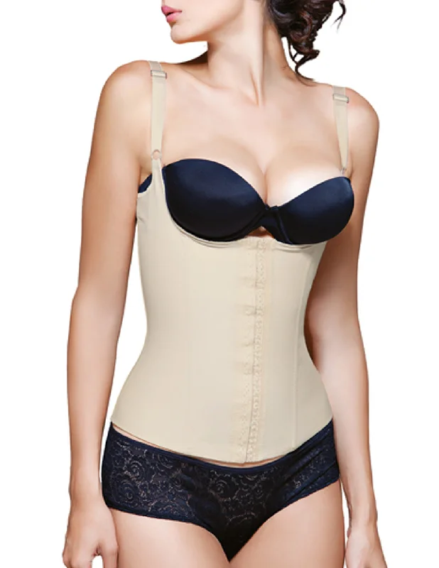 Sexy lingerie for under sheer tops-Vedette 200 Renee Latex Underbust Waist Cincher Color Nude Sexy lingerie for under sheer tops-Vedette 200 Renee Latex Underbust Waist Cincher Color Nude