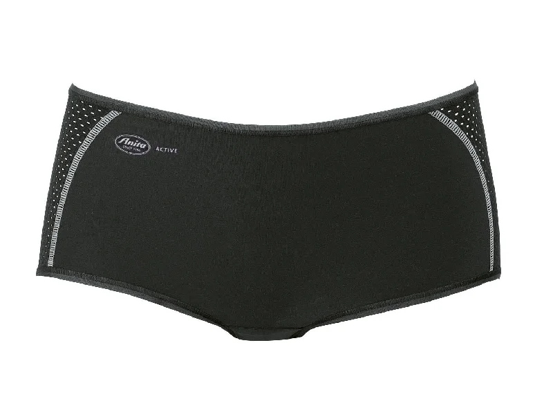 Women's panties with high leg cut-Anita Active Sports Panty Black