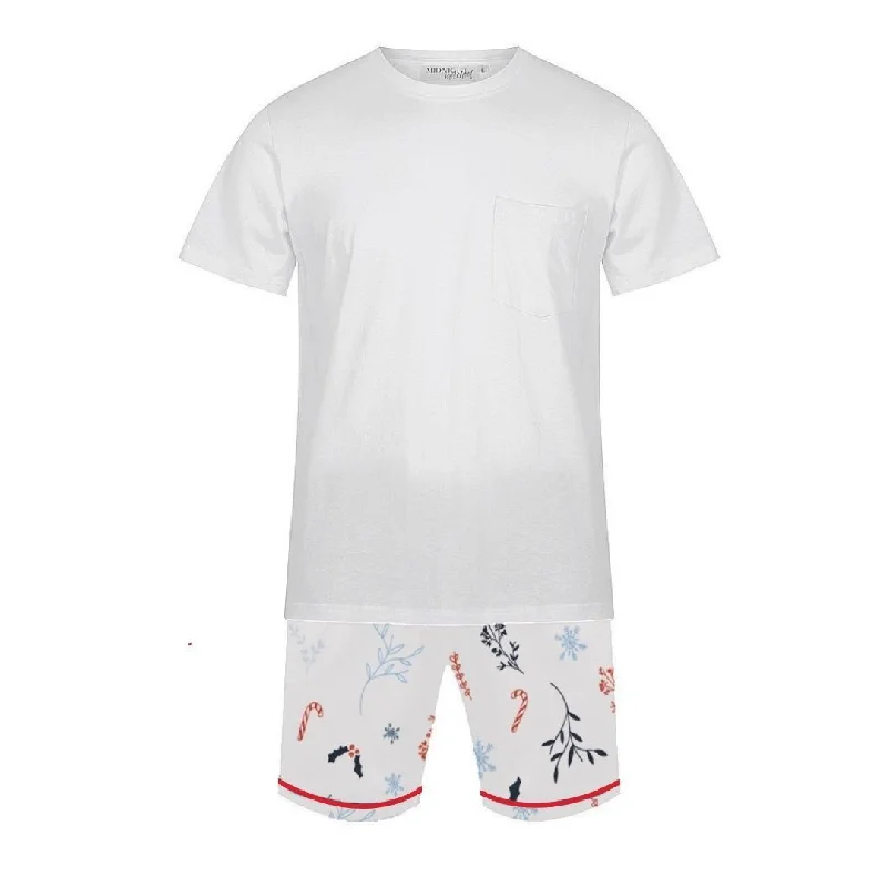 Mother and kid same suit for family gatherings-Men's Satin Personalised Pyjama Set - Cotton Shirt with Traditional Print Shorts
