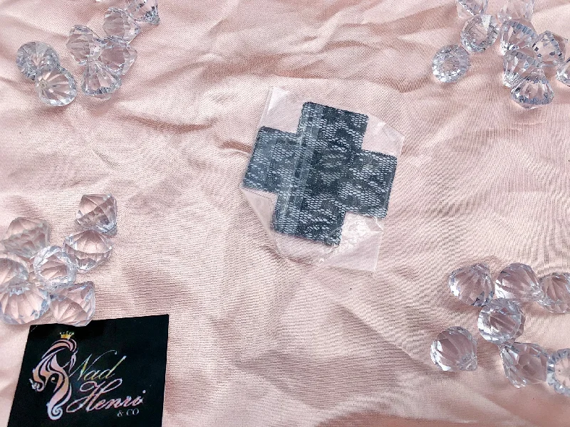 Nipple covers for enhancing comfort-X marks the spot lace nipple covers