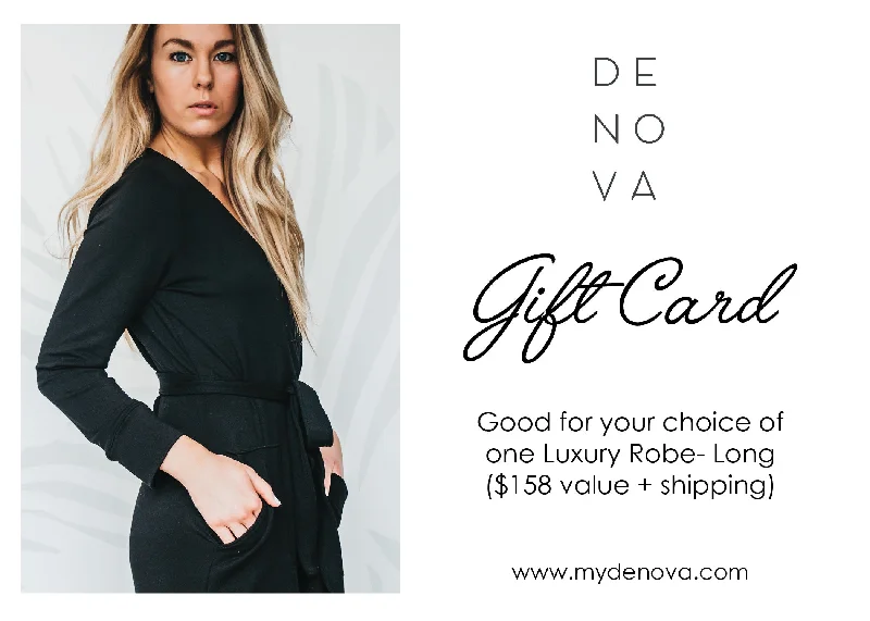 Women's robes with silk satin touch-Gift Cards