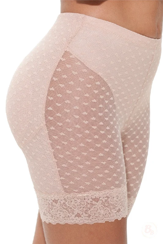 Padded bum shaper for enhancing silhouette-I Heart Curves Padded Mid-Thigh Panty
