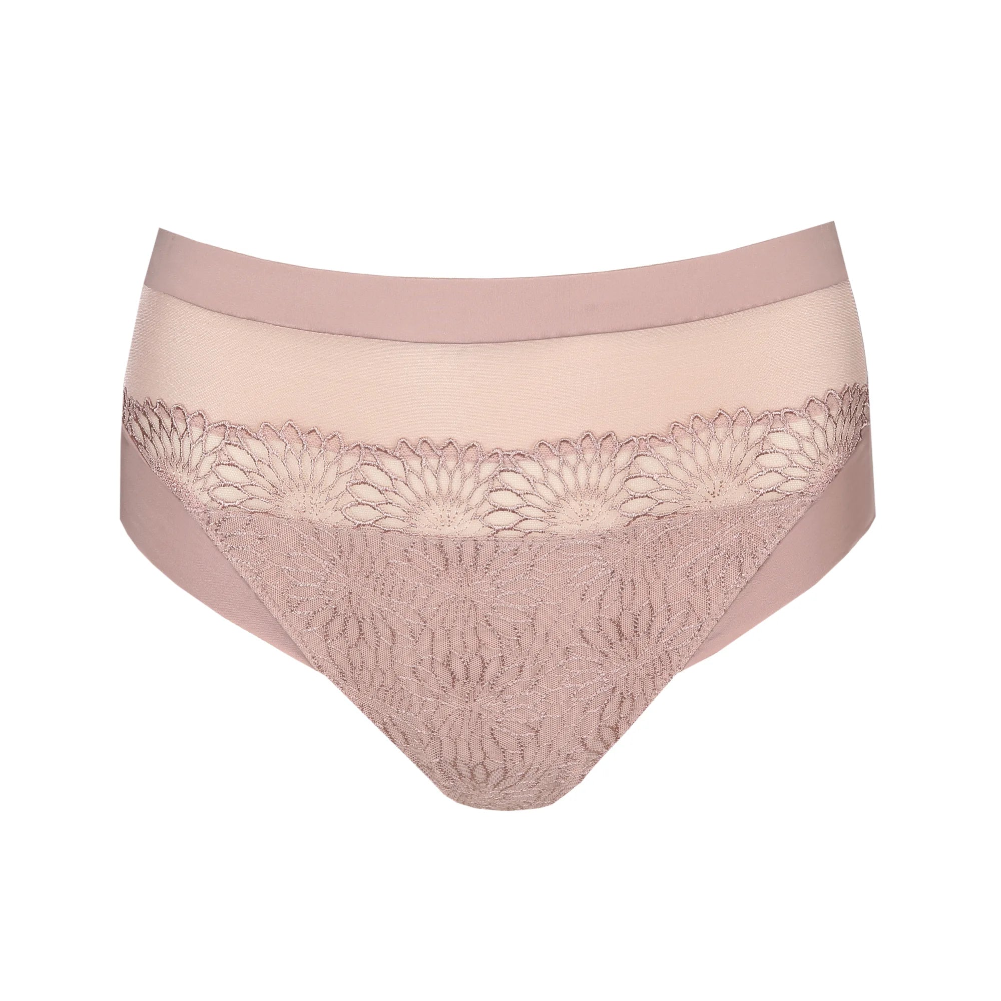 Lace-trimmed women's panties for a chic look-PrimaDonna Sophora Full Briefs Bois de rose