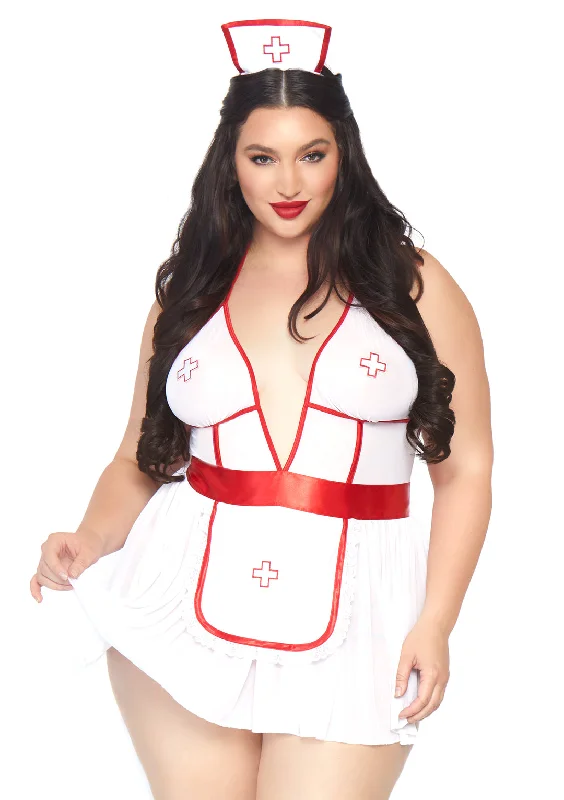 Women's sexy nightwear for every romantic occasion-Leg Avenue 3 Pc Nightshift Nurse Set 87027X Women's sexy nightwear for every romantic occasion-Leg Avenue 3 Pc Nightshift Nurse Set 87027X