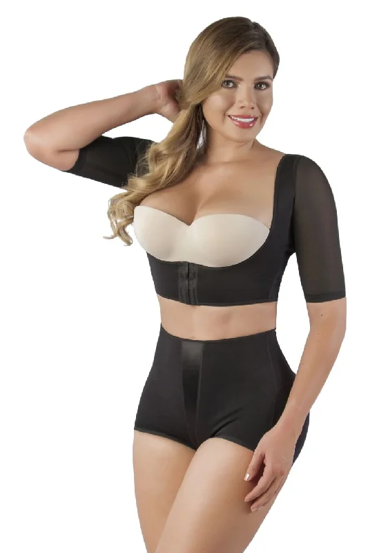 Sexy lingerie for plus size women-Vedette 3133 Arm Compression Vest Color Black