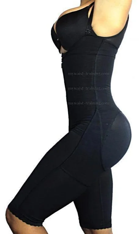 Padded bum shaper for perfect body contouring-Combinaison amincissante body lift