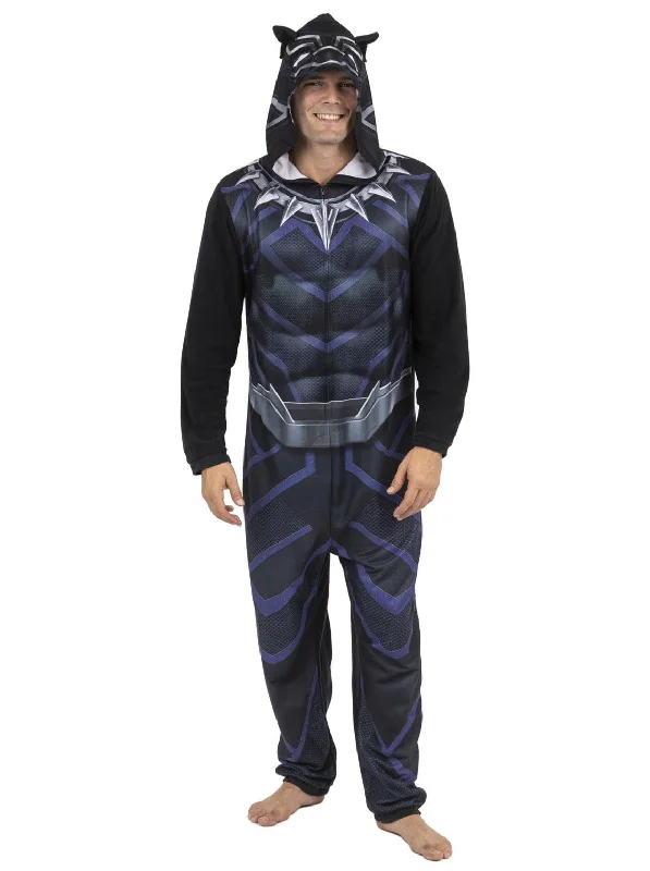 Comfortable matching mother and kid same suit for cozy weekends-Marvel Black Panther Men's Onesie Pajama Costume, Wakanda Forever Comfortable matching mother and kid same suit for cozy weekends-Marvel Black Panther Men's Onesie Pajama Costume, Wakanda Forever