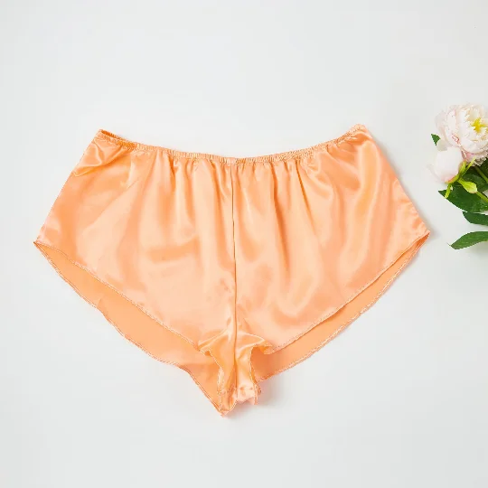 Women's panties for relaxed fit-Silk French Knickers | Custom Size Handmade | Melon Shell | 19 Momme | Pure Mulberry Silk | Wedding Lingerie Women's panties for relaxed fit-Silk French Knickers | Custom Size Handmade | Melon Shell | 19 Momme | Pure Mulberry Silk | Wedding Lingerie