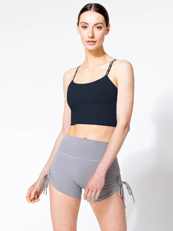 longline tanks for tucking in-NUDE CT LOGO TANK 3.0, MIDNIGHT GREY