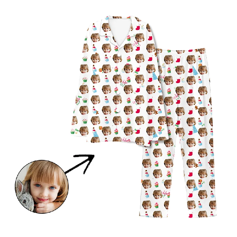 Comfortable mother and kid same suit for cozy days-Personalised Pyjamas Ice Cream