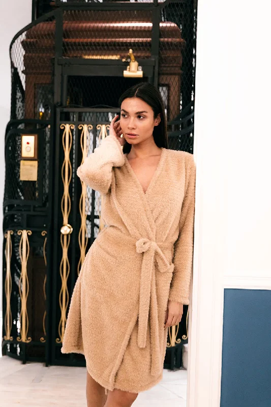 Soft women's robes for evening relaxation-Romina Cozy Robe