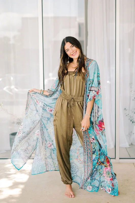 Cozy women's robes for relaxation-Blakeline Kimono: Prague