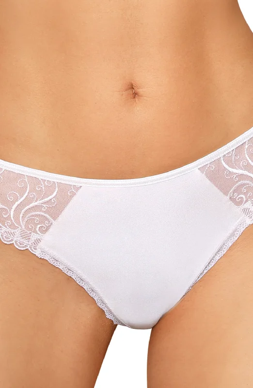 Comfortable lingerie sets for lounging at home-Roza Anuk Thong White