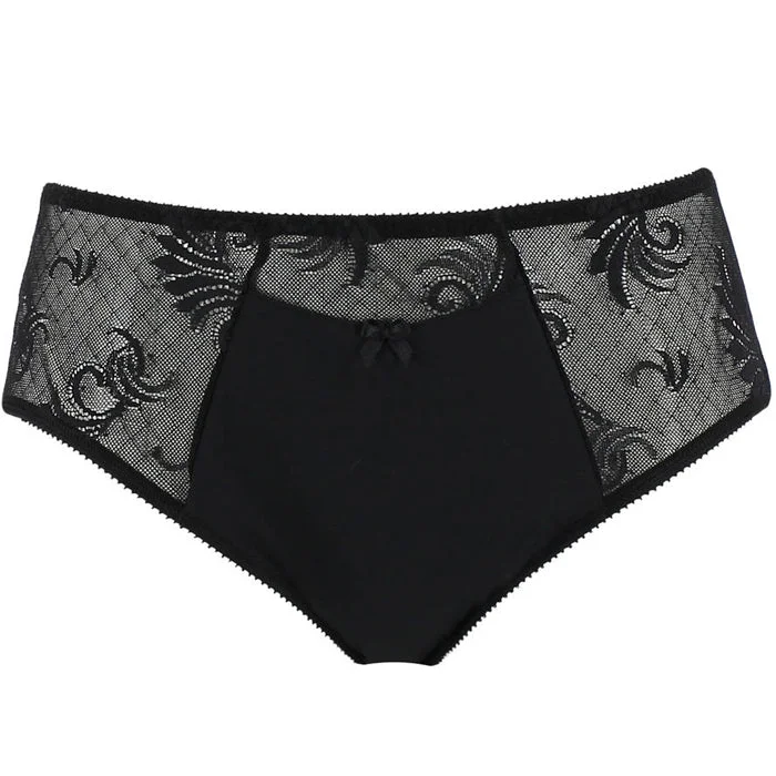 Women's panties for smooth coverage under dresses and skirts-Empreinte Thalia Full Brief Black Women's panties for smooth coverage under dresses and skirts-Empreinte Thalia Full Brief Black