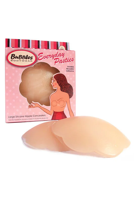 Nipple covers for everyday use under tops-Large Adhesive Silicone Nipple Petals (Final Sale)