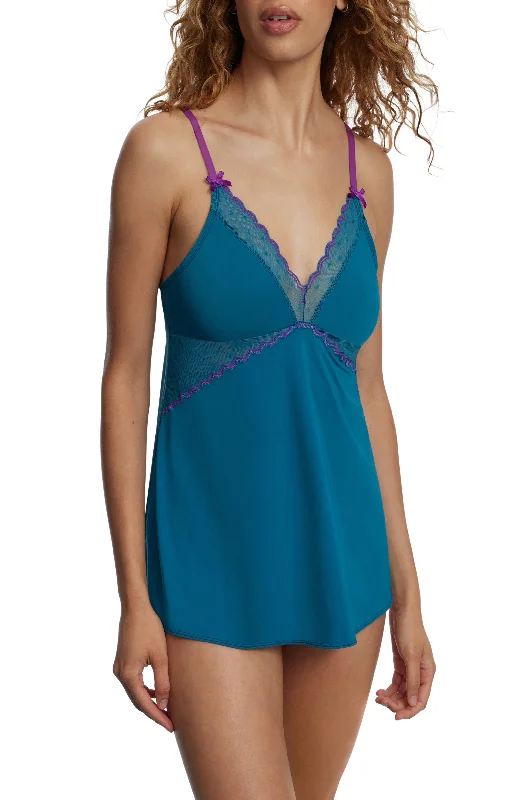 Soft satin women's sexy nightwear with sensual touch-Siren Lace Babydoll