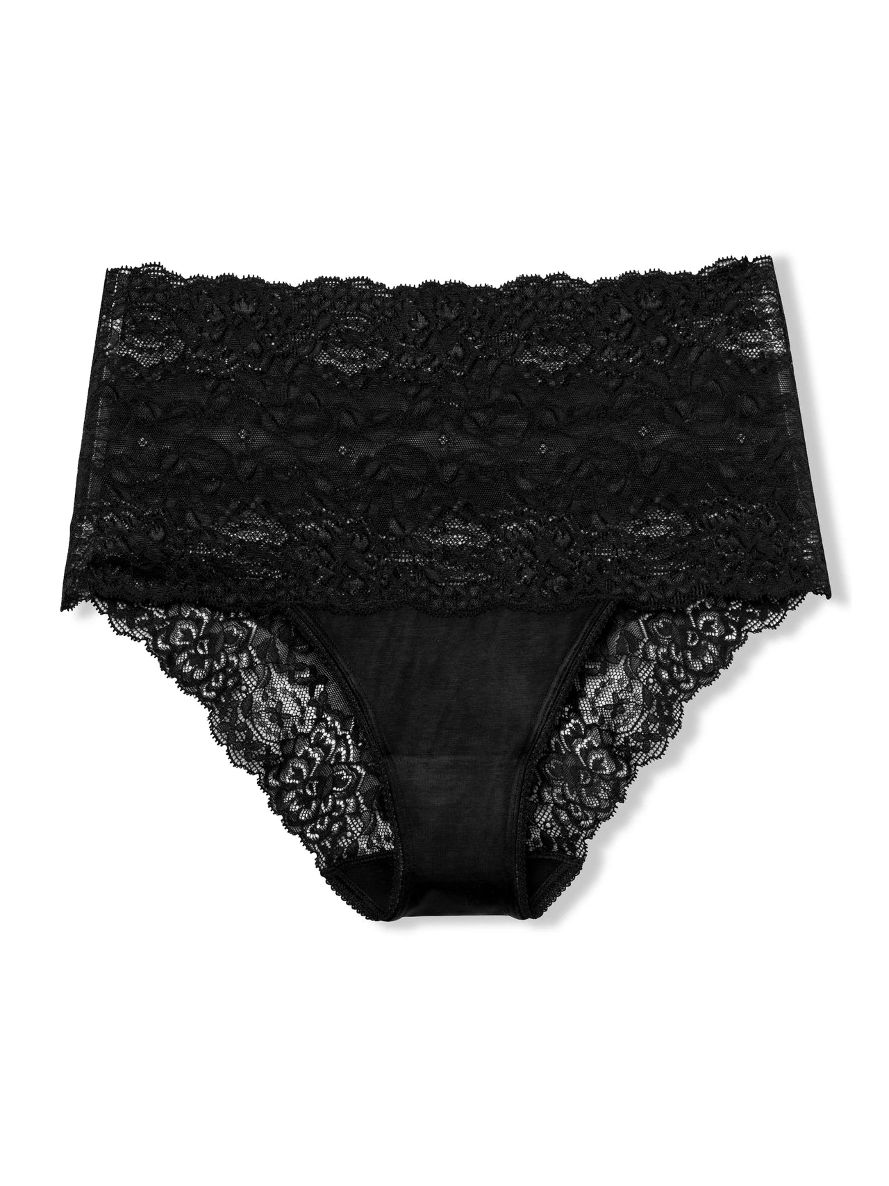 Women's panties with side mesh inserts for breathability-Calida Sensual secrets brief slip Black Women's panties with side mesh inserts for breathability-Calida Sensual secrets brief slip Black