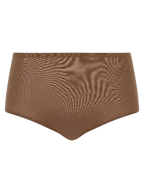 Comfortable women's panties for everyday wear-Chantelle Softstretch High Waisted Brief Cocoa Comfortable women's panties for everyday wear-Chantelle Softstretch High Waisted Brief Cocoa