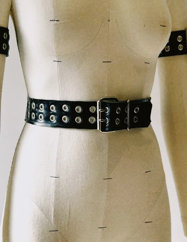 Nipple covers for no-show style and comfort-Double Prong Buckle Waist Belt