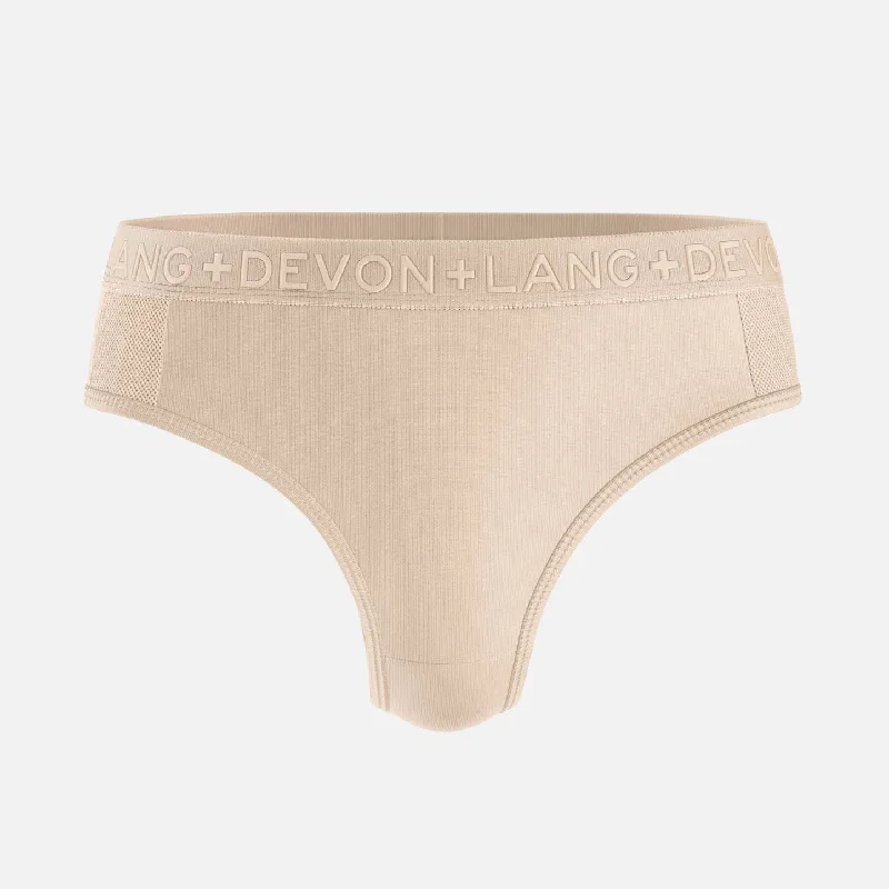 Women's panties for smoothing under clothes-Katrina Everyday Thong - Skin Light