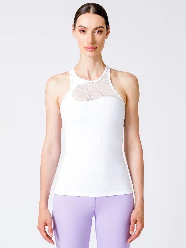 tanks clearance final sale-WAVE MESH TANK, WHITE/WHITE MESH