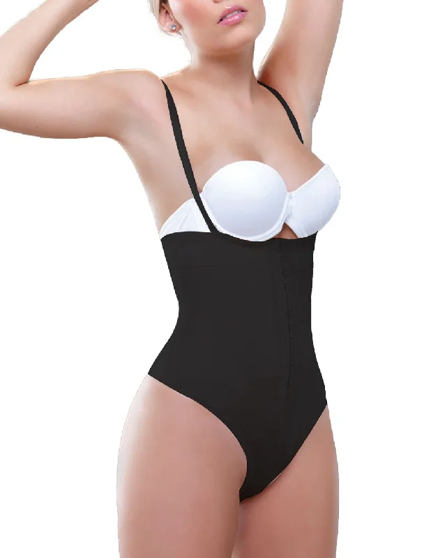 Sexy lingerie for enhancing curves-Vedette 905 Anastasia Strapless Waist Nipper Color Black