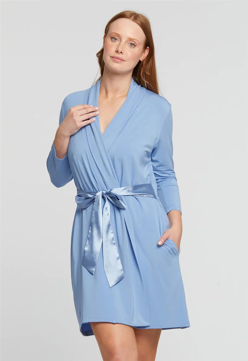 Elegant satin women's robes for sleep-Fleurt Iconic Robe