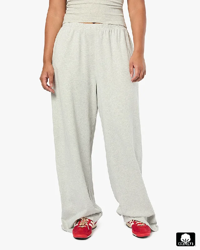 Elegant cotton pajama sets for women-Straight Leg Sweat Pants