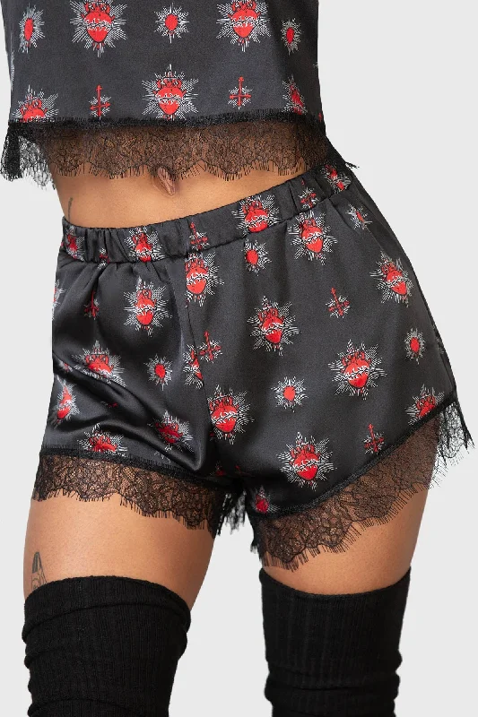 Pajama sets for women with matching bottoms-Rosalind Shorts
