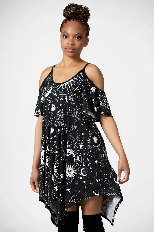 Women's pajama sets with fashionable look-Zodiac Lounge Dress
