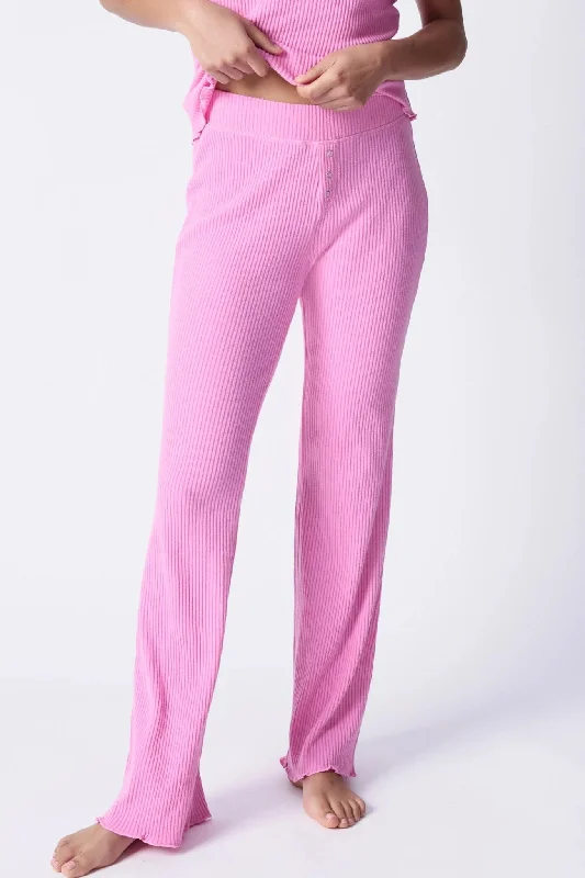 Cute pajama sets with fun colors-PJ Salvage: Reloved Rib Pant