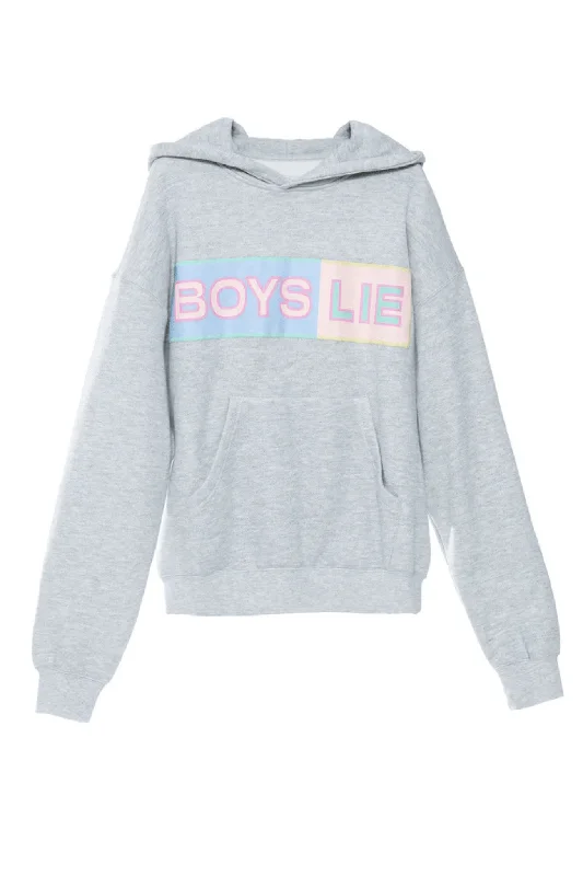 Women's pajama sets for bedtime comfort-Boys Lie: Better Half V2 Racer Hoodie