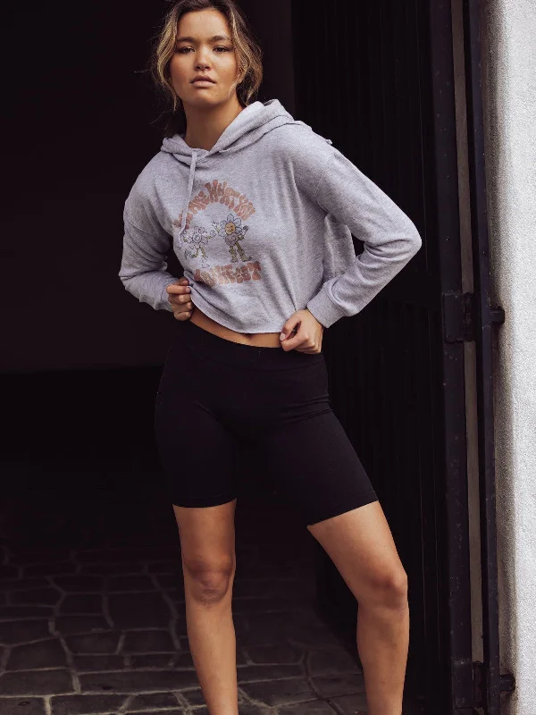 Women's long sleeve pajama sets-Free People Smls Bike Short - Black