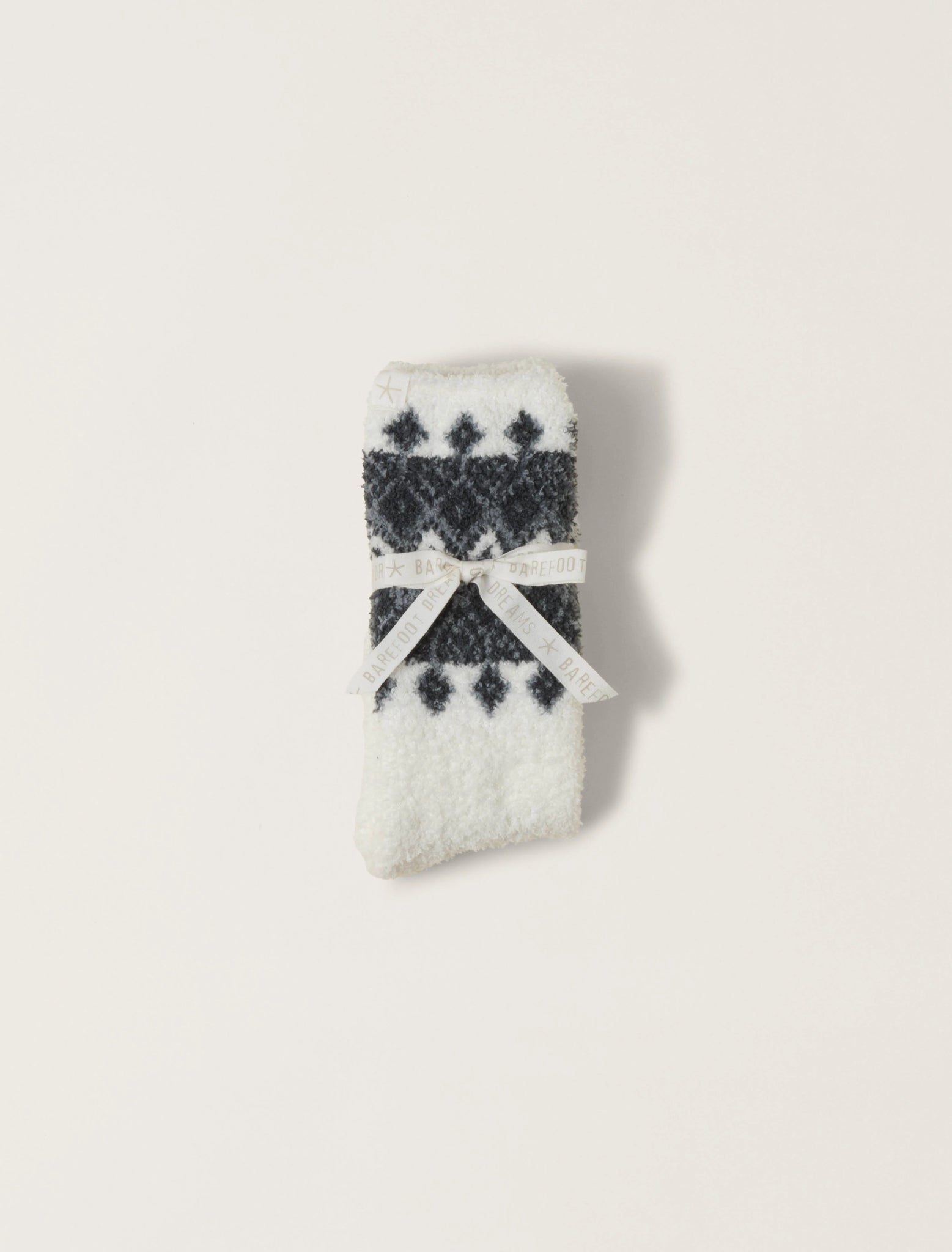 Pajama sets for women with stylish fabric-Barefoot Dreams: CozyChic Fair Isle Socks in Pearl Multi