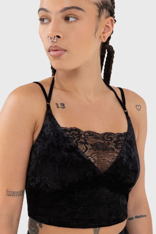 Pajama sets for women with floral designs-Burnt Obsidian Top