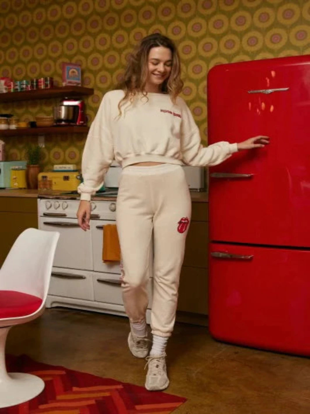 Pajama sets for women with stretchy waistband-People of Leisure - Rolling Stones 1972 US Tour Pant Pajama sets for women with stretchy waistband-People of Leisure - Rolling Stones 1972 US Tour Pant