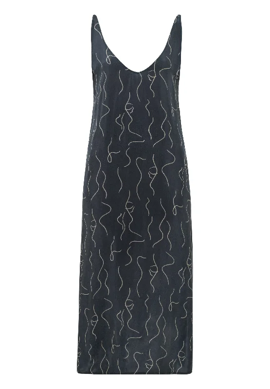 tanks with UV protection outdoors-Lille Long Chemise | Pastel Art Carbon 76825-2066