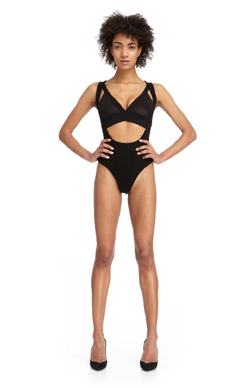 Women's sleep tops for all-day comfort-1635 / Chiron Reversible Body / Black