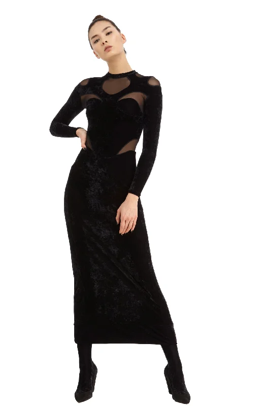 Soft sleep tops for women with smooth feel-1658 / Solta Dress / Velvet