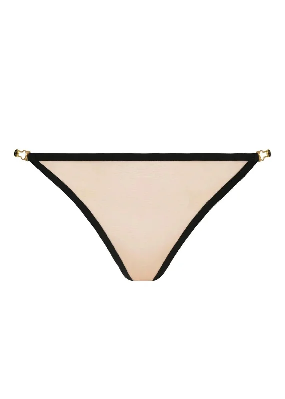 Women's panties with high waist for better support-Unbearable Lightness Tanga Brief (Skin)