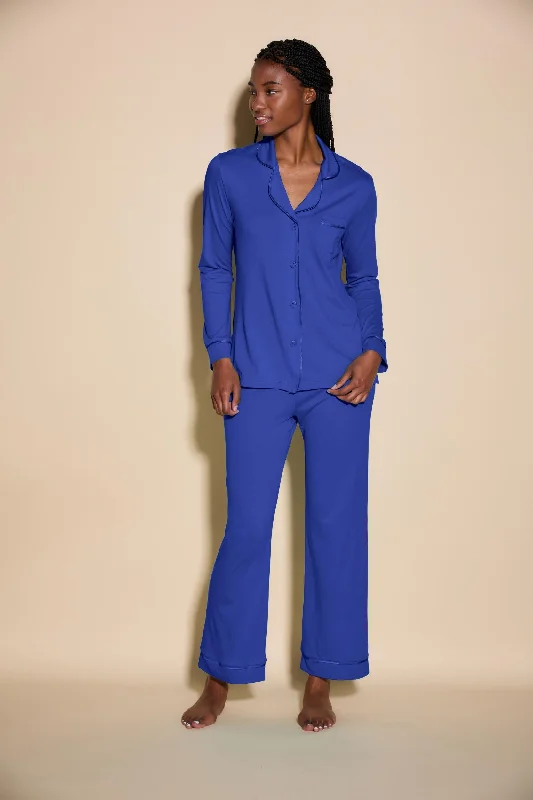 Women's sleep tops for a restful sleep-Long Sleeve Top & Pant Pajama Set