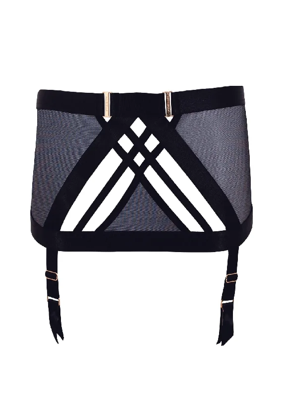 High-rise women's panties for coverage-Sawyer Suspender Skirt