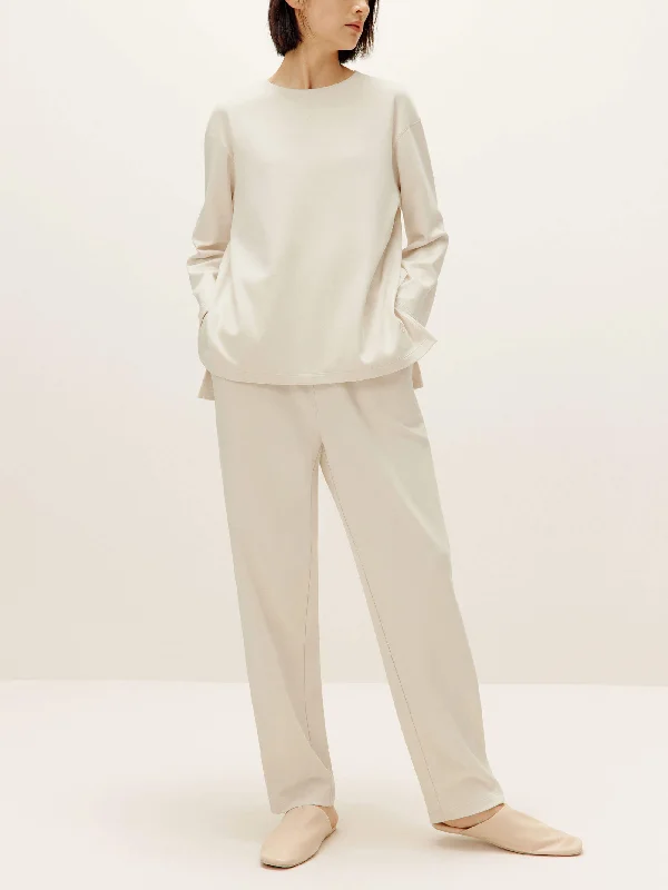 Soft women's sleep tops for colder nights-Boundless Side Slit Sweatshirt