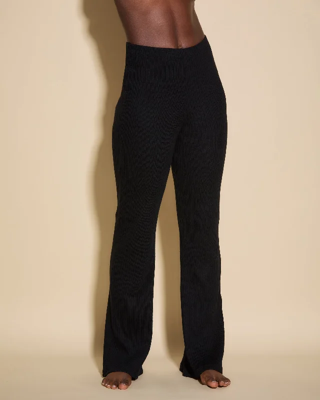 Stylish sleep tops for women with trendy fabric-High Waisted Wide Leg Pant