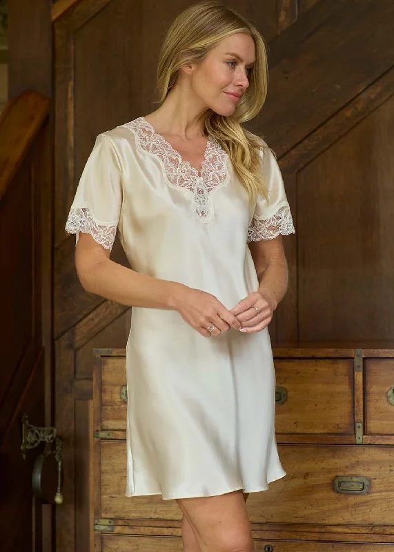 Soft women's sleep tops with trendy fabric styles-Celeste Nightshirt