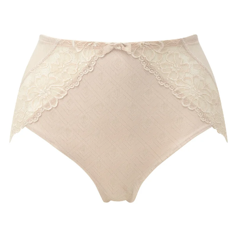 Comfortable everyday wear women's panties-Betsy Nude Deep Brief - Charnos