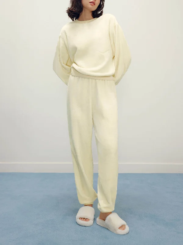 Women's sleep tops for ultimate relaxation-Classic Cozy Fleece Pajama Top 2.0