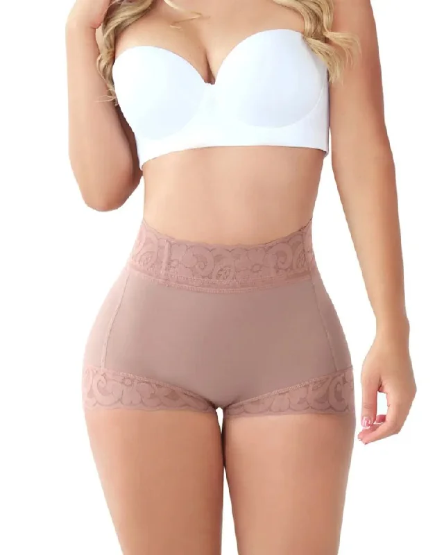 Bustiers and corsets for shaping and lifting-Classic Lace Butt Lifter Shaping Shorts For Women