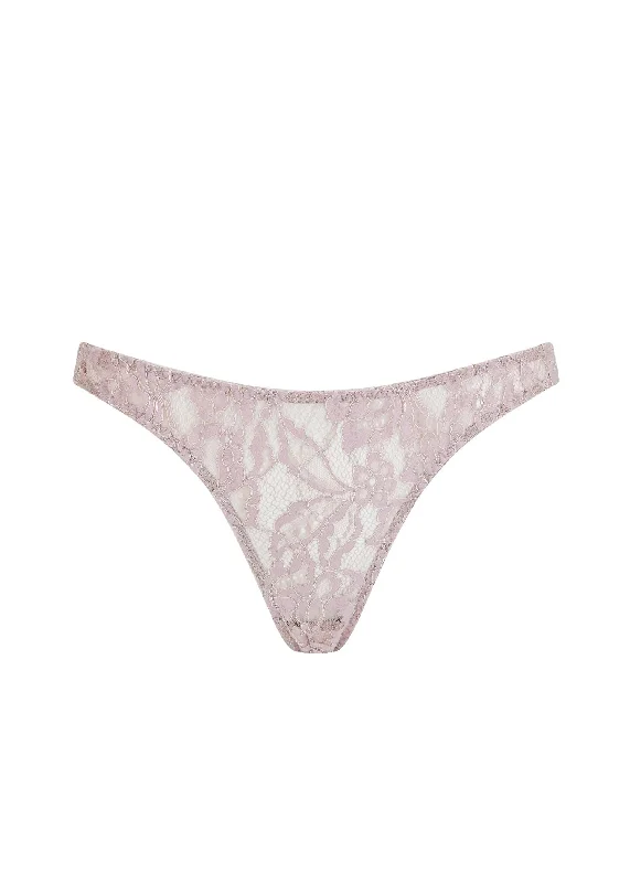 Women's panties for fuller figures-Aurelia Open Knicker (Blush)