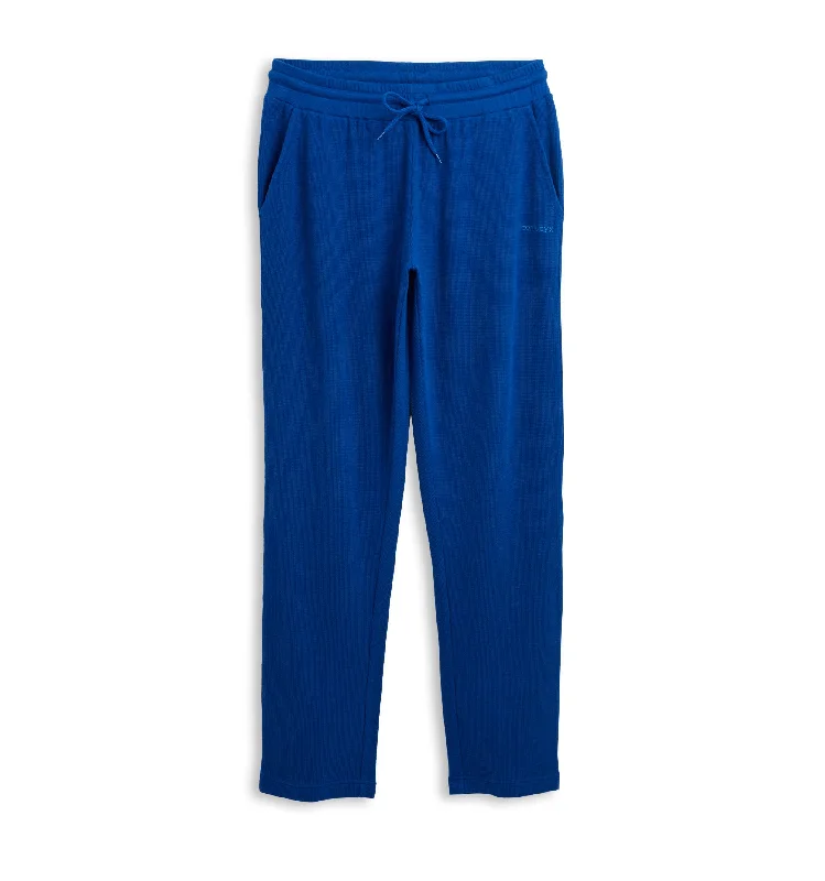 Women's sleep tops with stylish designs-Cotton Waffle Sweatpant - Royal